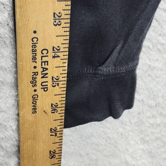 Men's M Nike The Nike Tee Black L/S T-Shirt Yellow Swoosh Blue Camo Back Graphi - Picture 11 of 12